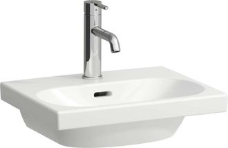 Laufen Laufen - Lua Lavabo Con Enjuague Manual, 1 Agujero Para Grifo, Con
