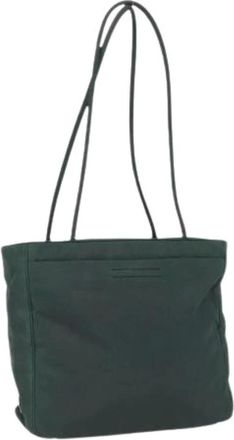 Prada Pre-owned Tote Bags, female, Green, Size: ONE SIZE Pre-owned Nylon Tote Bag