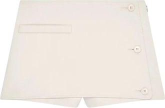 Courr&egrave;ges Casual Shorts - Dames - Bermuda - Beige - M - Korte Broeken