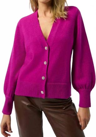 Joseph Ribkoff Sweater Knit Cardigan In Cosvos