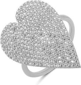 SHYMI Mon Amor Heart Ring in Silver at Nordstrom, Size 6
