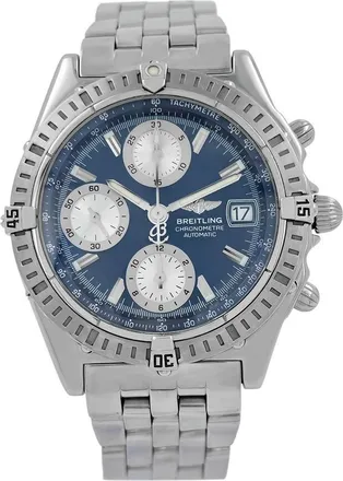 Breitling Pre-owned Breitling Chronomat Chronograph Automatic Blue Dial Mens Watch A13352