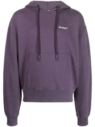 Off-white Felpa con cappuccio - Viola