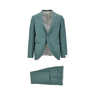 Lubiam Light wool single-breasted tailored suit Man 50
