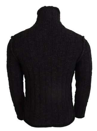Dolce & Gabbana Mens Wool Knit Turtleneck Brown
