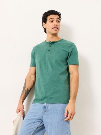 Fat Face FatFace Henley Jade Green Woodside Henley T-Shirt