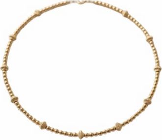 Paradigm Design Womens Origins Bead Necklace In Gold