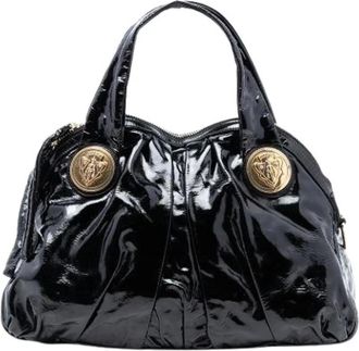 Gucci Pre-owned Handbags, female, Black, Size: ONE SIZE Pre-owned Vintage Leather Handbag