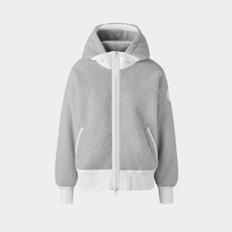 Canada Goose Simcoe Fleece Hoodie HUMANATURE (Women, SilverbirchHeather, XS)