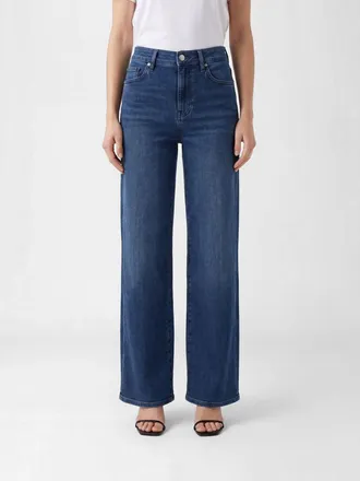 Frame Denim Jeans a gamba larga in denim di cotone