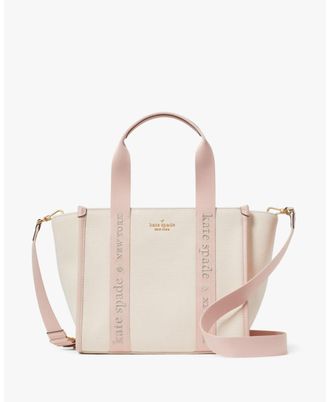 Kate Spade New York Womens Kip Canvas Small Tote - Pink - One Size