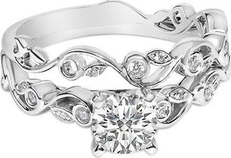 House of Brilliance Haus Of Brilliance 14K 1.00 Ct. Tw. Lab-Grown Diamond Engagement Set Ring