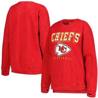 G-III 4Her by Carl Banks Womens G-III 4Her by Carl Banks Red Kansas City Chiefs Comfy Cord Pullover Sweatshirt at Nordstrom, Size Xx-Large