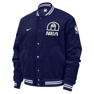 Nike Team 31 Trend Nike Mens NBA Bomber Jacket in Blue | FZ7508-492