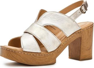 Born Nassau Womens Sandals Light Gold/Panna Cotta : 11 M (B), Leather/Textile