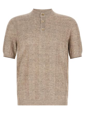 Brunello Cucinelli Beige Knitted Sweater