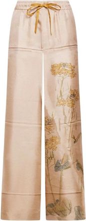 Pierre-Louis Mascia Broeken, Dames, Roze, XL, Aloe Wide-Leg Broeken
