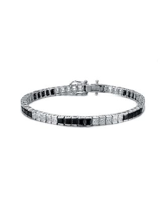 Genevive Silver CZ Tennis Bracelet