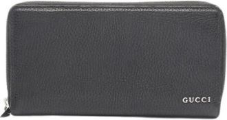 Gucci Pre-owned Wallets, male, Black, Size: ONE SIZE Pre-owned Leather wallets