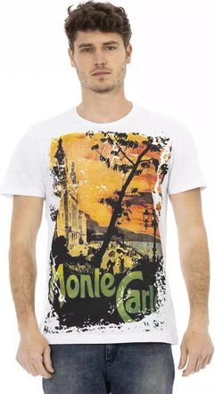Trussardi Action T-Shirt - Heren - T-shirts - Wit - 3XL - Katoen - Tops