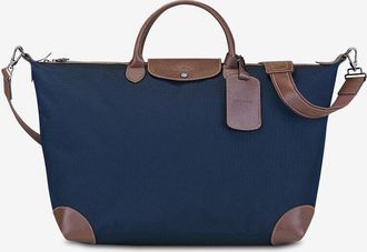 Longchamp Reisetasche aus Segeltuch und Leder Boxford S