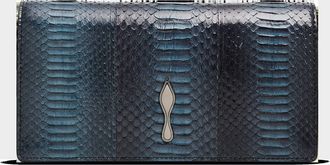 Christian Louboutin Bettina Clutch Bag in Watersnake Leather