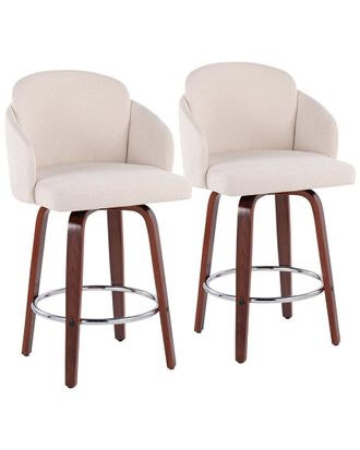 LumiSource Dahlia Set Of 2 Counter Stools