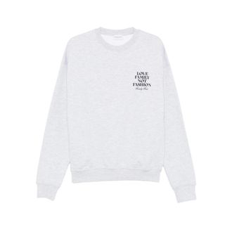 Family Fir$t Milano Sweatshirts, male, Gray, Size: 2XL Ss2602 Sweatshirt