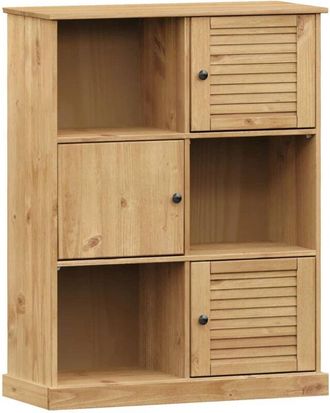 vidaXL Bookcase VIGO 90x35x114.5 cm Solid Wood Pine vidaXL