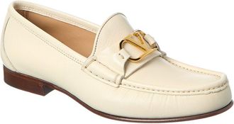 Valentino Vlogo Leather Loafer