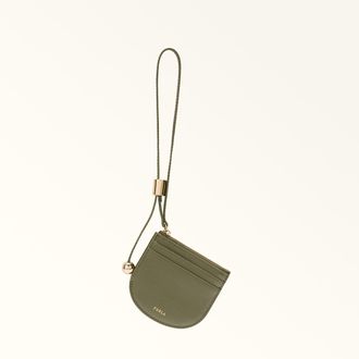 Furla Laura Porta Carte Di Credito S Avocado Verde Pelle Stampata Donna