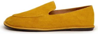Cesare Gaspari Soft Step Suede Loafers - Dames - Loafers - Geel - 38 EU - Leer - Schoenen