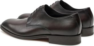 HUGO BOSS Mens Derrek Lace-Up Derby Shoes Brown > & Oxfords