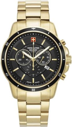 Swiss Alpine Military Douglas Chronograph 7089.9117 - Heren - Accessoires - Geel - Maat: ONE Size
