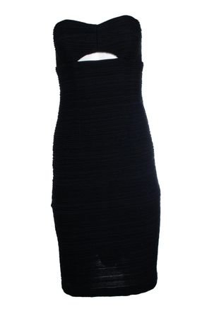 Nanette Lepore Nanette lepore, Strapless ribbed black dress