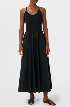 Sweaty Betty Explorer Mixed Media Dress in Black at Nordstrom, Size Xx-Large