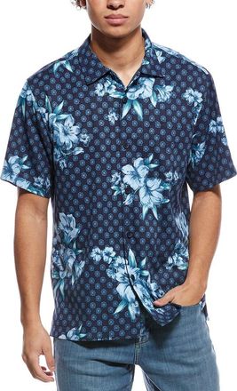 Tommy Bahama Medallion Blooms Silk-Blend Shirt