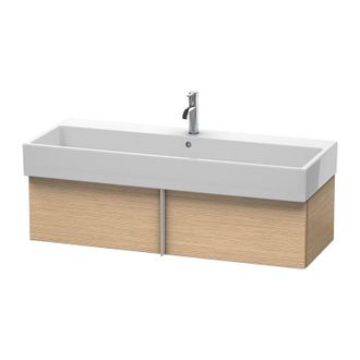 Duravit Mueble De Pared Duravit Vero Air 118,4 X 43,1 Cm, 1 Extra&iacute;ble, Para Vero Air 235012, Color (frente/cuerpo): Roble Cepillado Chapa De Madera Aut&eacute;ntica 