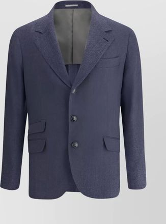 Brunello Cucinelli striped wool blazer jacket