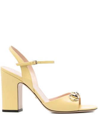 Gucci horsebit sandals - Yellow