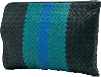 Bottega Veneta Clutches - 2012-2024 Tricolor Nappa Intrecciato Clutch - Gr. unisize - in Schwarz - für Damen