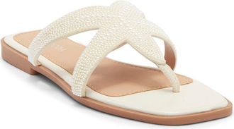 Top Moda Autumn Sandal in Ivory Pu at Nordstrom Rack, Size 5.5
