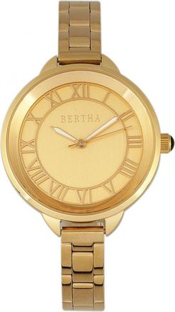 Bertha Sunglasses Madison Sunray Dial Bracelet Watch in Gold at Nordstrom