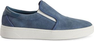 Giuseppe Zanotti Gz94 slip-on suede sneakers - men - Suede/Rubber/Calf Leather - 40 - Blue