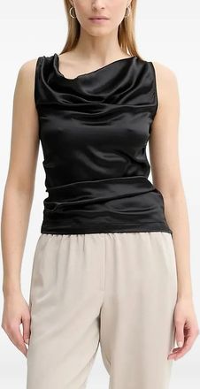 Áeron Top Camille con scollo drappeggiato - Nero