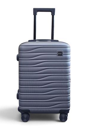 Infinity Leather Harde Shell Grijze Cabine 48 x 37 x 20 cm Bagagekoffer - Reis