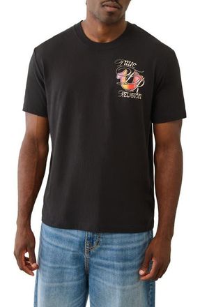 【TRUE RELIGION】CITYSCAPE ビッグロゴ プリント Tシャツ トゥルーレリジョン Tシャツ Buddhaプリント 半袖 ユニセックス