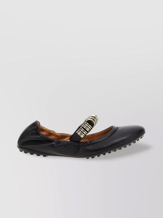 Tod's leather ballerina shoes