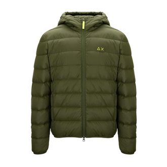 Sun 68 Hood Down Jacket - Heren - Gewatteerde jassen - Groen - S - Jassen