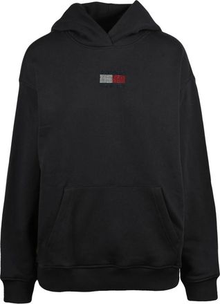 Tommy Jeans Dames, Sweatshirts & Hoodies, Zwart, Maat: M Katoen
